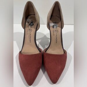 Chinese Laundry Suede Two Tone‎ Pointy Heels size 8